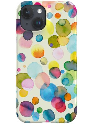 Watercolour Colour Drops By Ninola Design Phone Case (Rainbow)