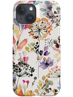 Wild Grasses By Ninola Design Phone Case (White)