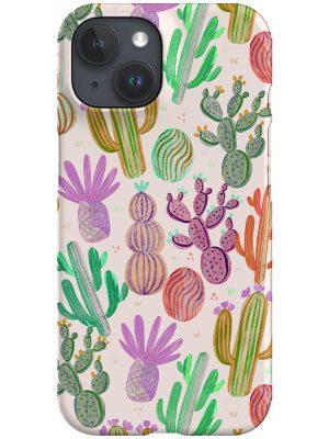 Cactus Garden By Rebecca Elfast Phone Case (Beige)