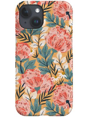 Peonies By Maria Galybina Phone Case (Yellow)