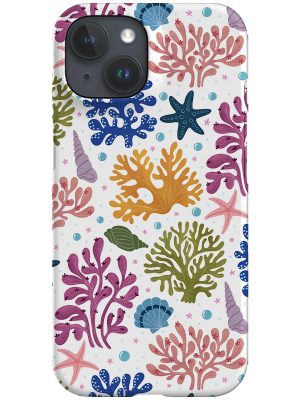 Summer Ocean Reef by Delively Dewi Phone Case (White)