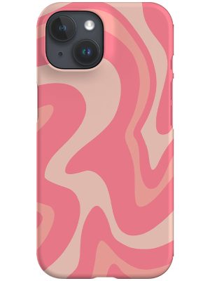 Abstract Wave Phone Case (Blush Pink)