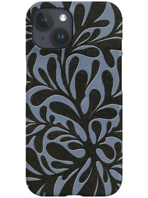 Abstract Plant Phone Case (Blue Black)