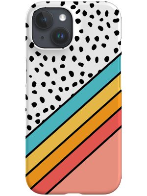 Geometric Rainbow Phone Case (Coral)