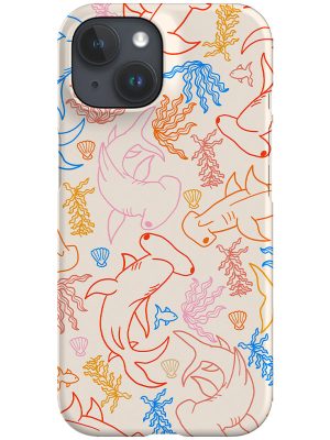Hammerhead Shark Coral Reef Phone Case (Bright Multicolour)