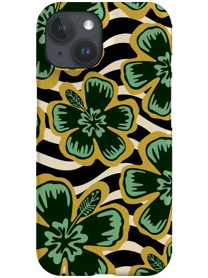 Hibiscus Wave Phone Case (Mint)