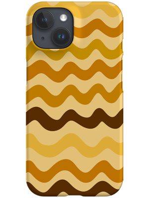 Horizontal Wave Phone Case (Mustard Yellow)