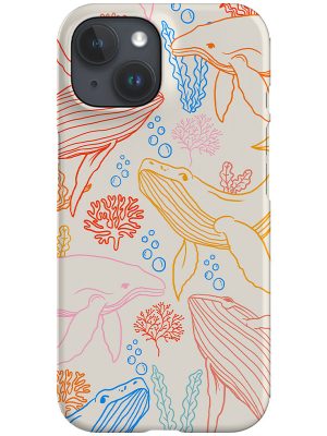 Humpback Whale Coral Reef Phone Case (Bright)