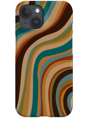 Large Wave Phone Case (Rainbow)