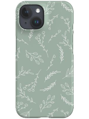 Line Art Olives Phone Case (Mint Green)
