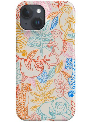 Mixed Animal Jungle Phone Case (Bright)