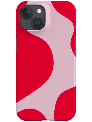 Oversized Cow Spots Phone Case (Red)