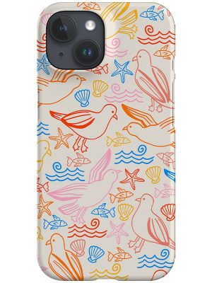 Seagull Beach Phone Case (Bright Multicolour)