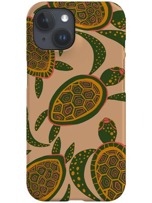 Turtle Repeat Phone Case (Beige)