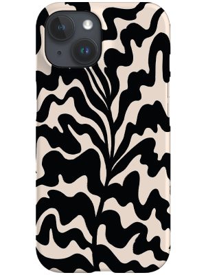 Abstract Botanical Plant Phone Case (Peach)
