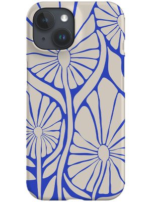 Abstract Flower Phone Case (Electric Blue)