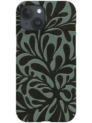 Abstract Plant Phone Case (Green Black)