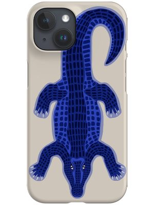 Colourful Crocodile Phone Case (Off White)