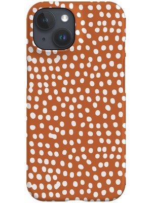Dots Colour Trend Phone Case (Burnt Orange)