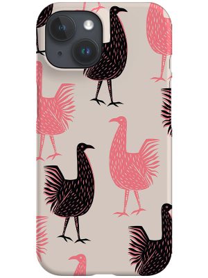 Jungle Chicken Scatter Phone Case (Off White)