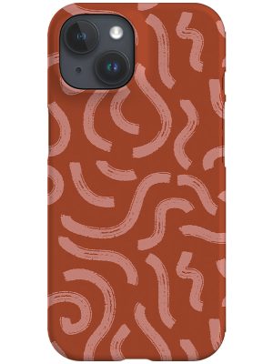 Abstract Brush Strokes by Kayla Ann Phone Case (Red)