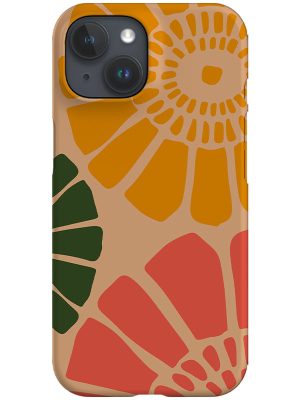 Large Flower Scatter Phone Case (Peach)