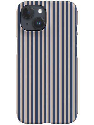 Line Study Stripes Phone Case (Indigo Blue Beige)