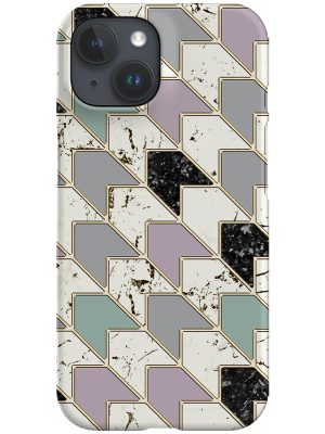 Marble Chevron Phone Case (Pastel Mint)