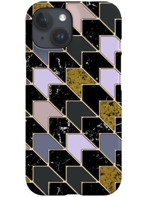 Marble Chevron Phone Case (Grey Lilac)