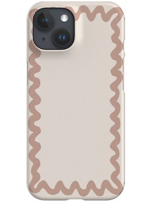 Swirl Border Phone Case (Pale Terracotta)
