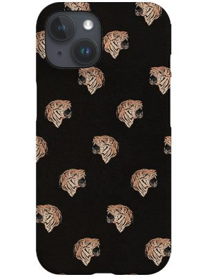 Retro Tiger Head Side View Phone Case (Black)