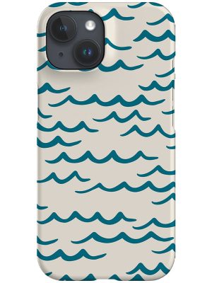 Waves Phone Case (Beige Blue)